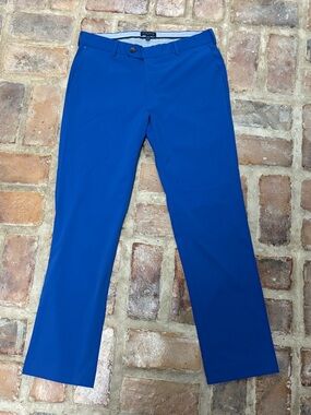Peter Millar Crown Crafted Surge Performance Trouser Mens Pants Size 33x30 Blue